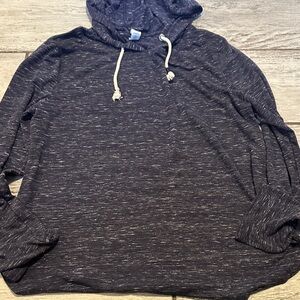 Colosseum Women’s Heathered Light weight Cozy Black Hoodie Shirt Large